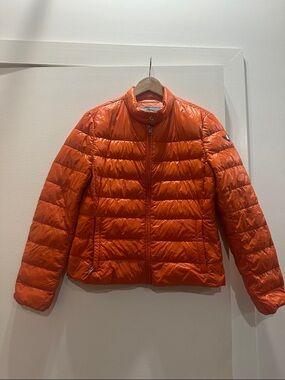 Prada Orange Quilted Lightweight Puffer Jacket - Women